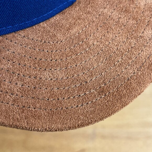 MITCHELL & NESS TEXAS RANGERS ARLINGTON STADIUM SUEDE BILL 7 3/8 FITTED HAT NEW - Picture 4 of 5
